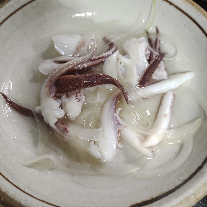 イカゲソの酢の物